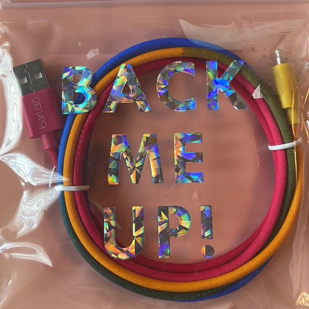Ban.do Back me up! Charging Cord- Rainbow
